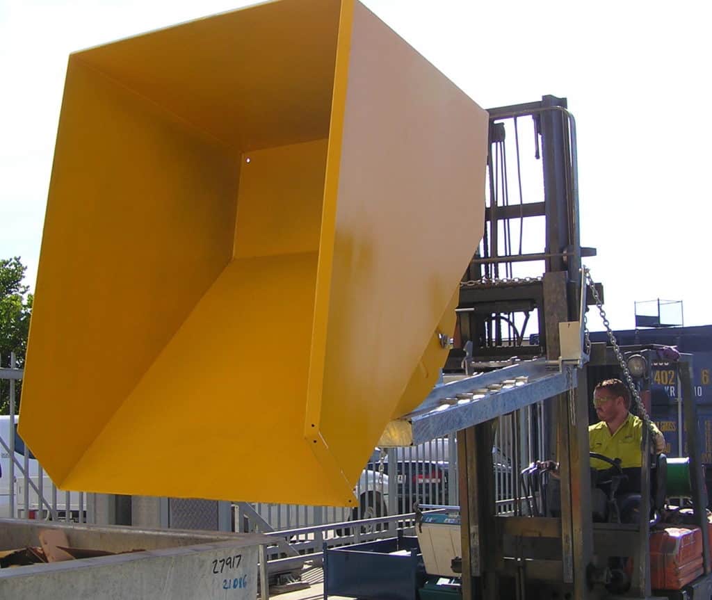 Forklift Tipper Bin NS