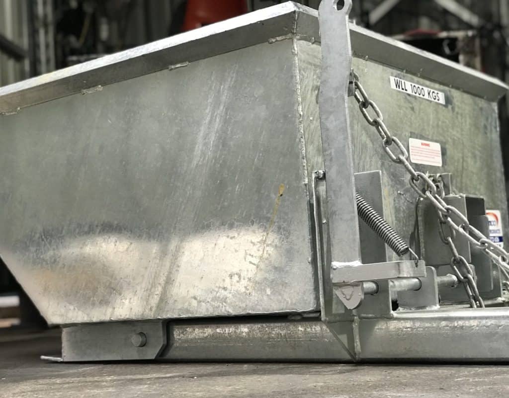 Forklift Tipper Bin OS