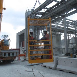 Crane Lift Man Cage with Roof