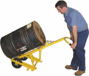 Drum Trolley with Rack to reduce common workplace injuries