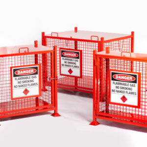 Bremco forklift gas cylinder cages