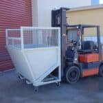 Forklift Recycling Dump Bin