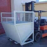 Forklift Recycling Dump Bin