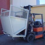 Forklift Recycling Dump Bin