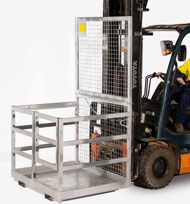 Forklift Safety Cage (Rail Sides)