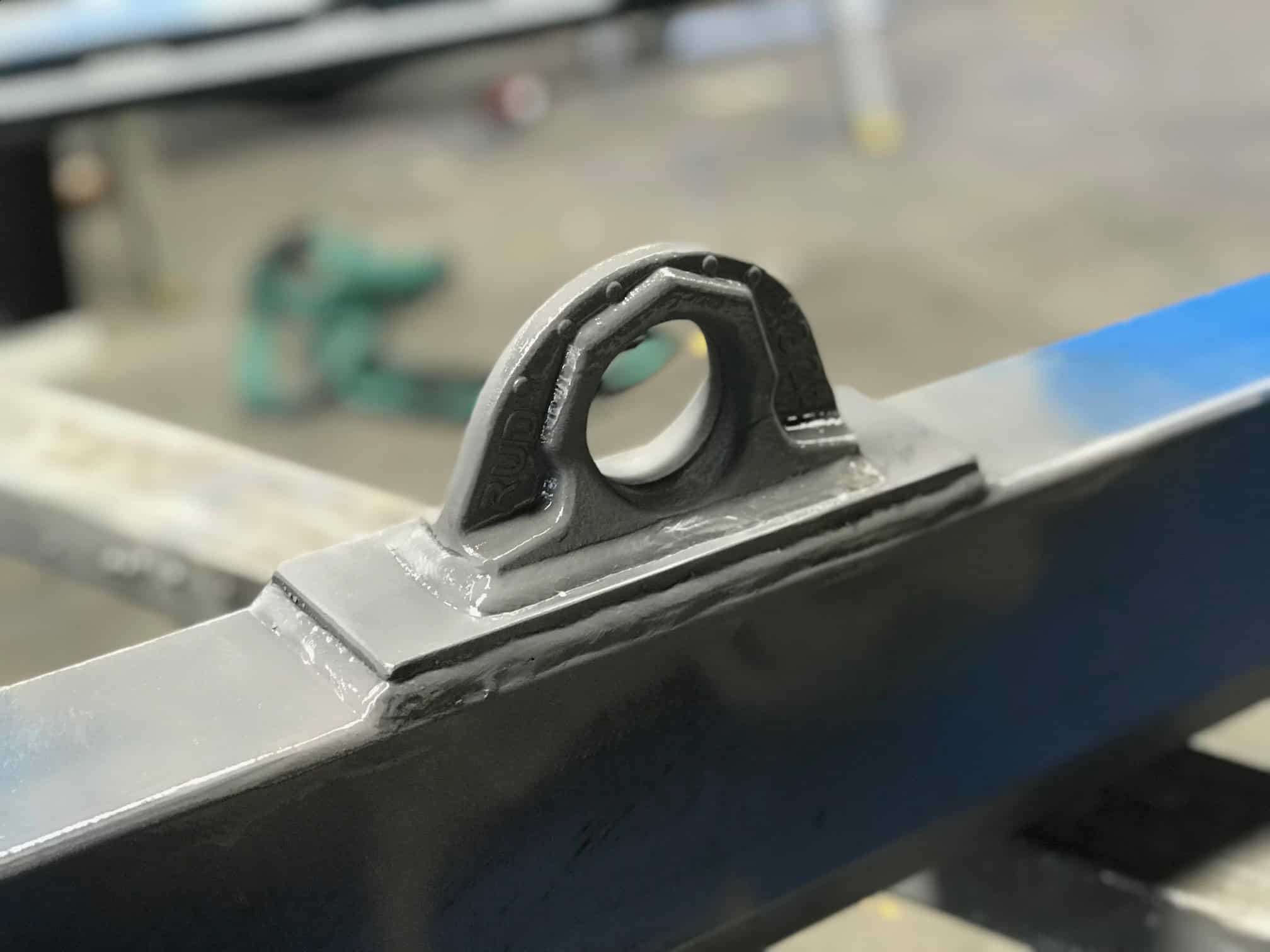 welded correctly lifting point