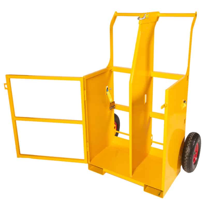 sing crane lift trolley for a gas cylinder