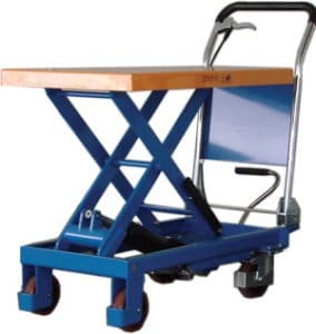 Large Scissor Lift Trolley to reduce common workplace injuries