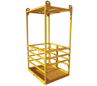 Crane Lift Man Cage with Roof